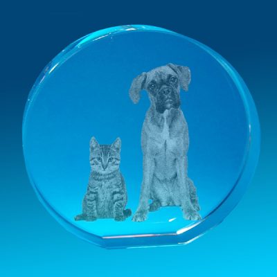 2D Crystal Photo Wedge 120 X 118 X 16-30