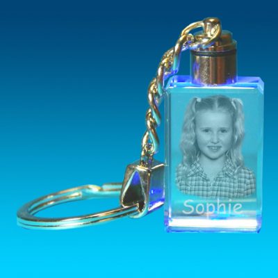 2D Photo Keyring With Light 20 X 30 X 15
