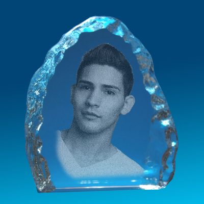 2D Crystal Photo Tall Ice Cave 80 X 90 X 25