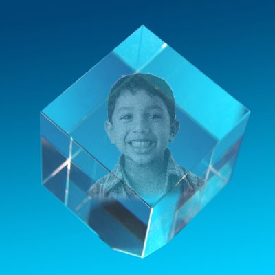 3D Crystal Photo Exhibitor 50 X 50 X 50