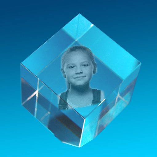 3D Crystal Photo Exhibitor 60 X 60 X 60