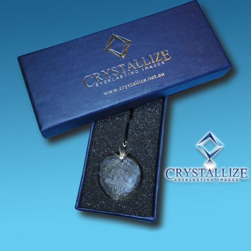 2D Crystal Photo Rectangle Pendant Box